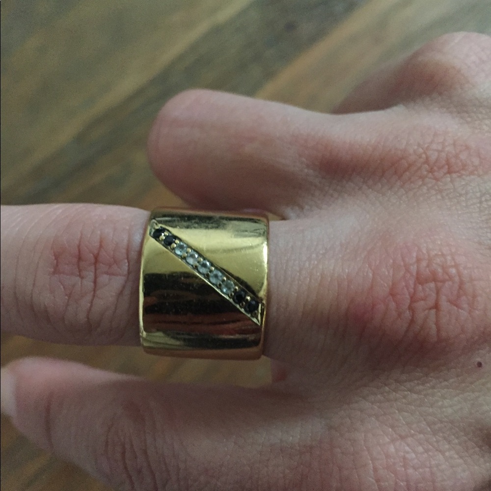 Gold Statement Ring - image 3